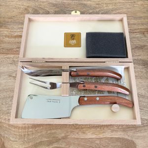 Coffret fromage 3 pièces Laguiole Manche Kotibé – CLAUDE DOZORME