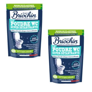Pack de 2 poudres WC super détartrantes 500g – JACQUES BRIOCHIN