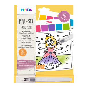 Set de coloriage « princesse » peinture à l&rsquo;eau