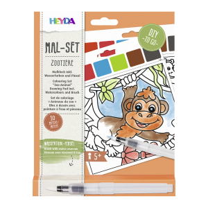 Set de coloriage « zoo » peinture à l&rsquo;eau
