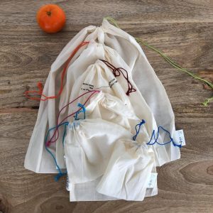 Sacs à vrac en coton bio (Taille au choix)