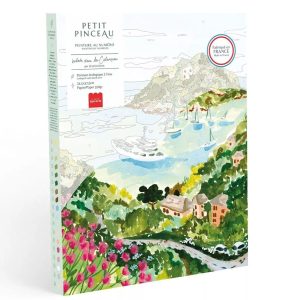 Kit peinture au numéro Balade dans les calanques 30 cm x 40 cm 