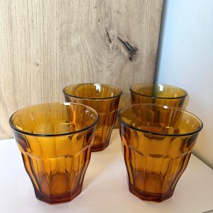 Lot de 4 verres Picardie jaune – Duralex