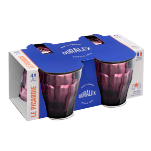 Lot de 4 verres Picardie prune – Duralex