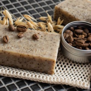 Savon exfoliant au café
