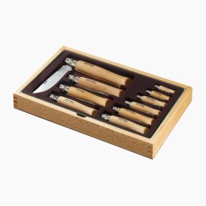 Coffret vitrine 10 Couteaux Inox – OPINEL