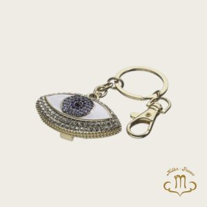 Porte-clés en métal « Contre le mauvais œil » 5,5 cm
