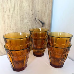Lot de 6 verres Picardie jaune – Duralex