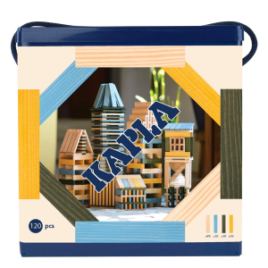 Boîte 120 Bleu Clair, Jaune & Vert – KAPLA