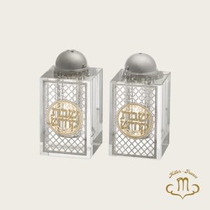 Salière et poivrière en cristal