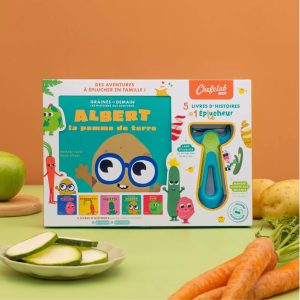 Coffret livre d&rsquo;histoire + éplucheur – Chefclub