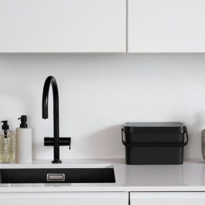 Seau à compost et déchets alimentaires 5 L – noir