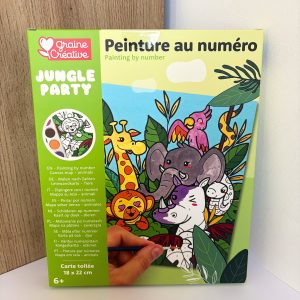 Peinture au numéro enfant “Jungle Party”