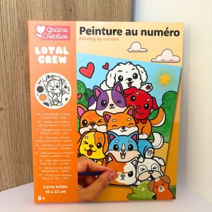 Peinture au numéro enfant “chiots”