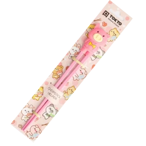 Baguettes pour enfant cochon rose