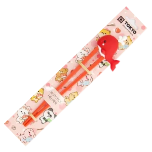 Baguettes enfant baleine rouge