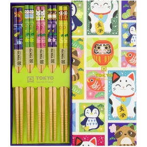 Coffret 5 baguettes animaux traditionnels