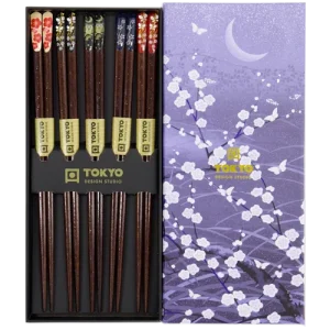 Coffret 5 baguettes ume violet
