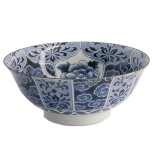 Bol à ramen Unmo-Botan bleu