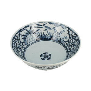 Bol à ramen motif paysage