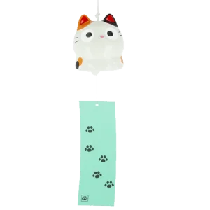 Cloche en céramique chat