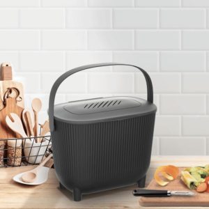 Poubelle à compost avec filtre 10 L – Noir anthracite