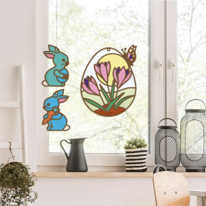 Kit de décoration pour fenêtre « Printemps »