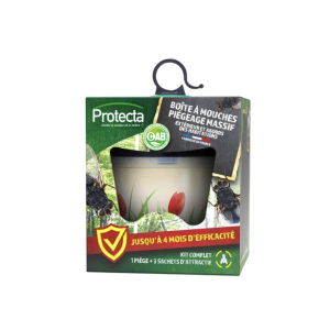 Boîte à mouches – Piège écologique réutilisable avec appâts