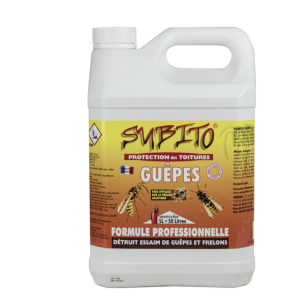 Insecticide guêpes & frelons 5L – Protection toitures Subito (jusqu’à 1500 m²)