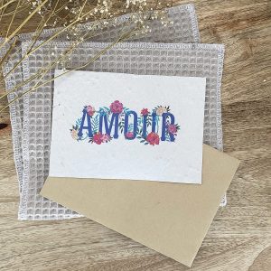 Carte ensemencée à planter – Amour