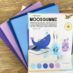 Kit créatif en mousse – Coloris bleu