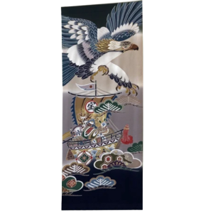 Kakemono haori bateau et aigle