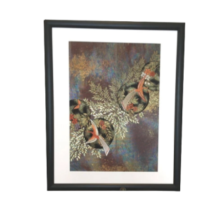 Tableau Obi oiseaux et plantes