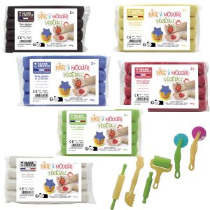 Kit 6 pâtes à modeler végétales et ses accessoires