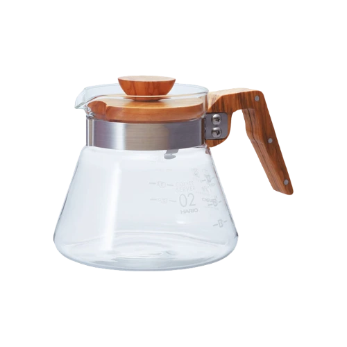 Carafe en verre et bois d&rsquo;olivier Hario – Image 2