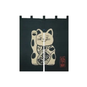 Noren coton 90 cm chat