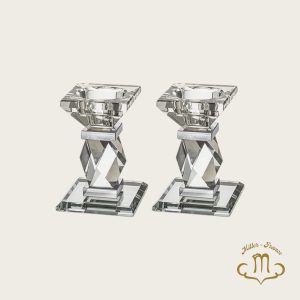 Bougeoirs élégants en cristal 10 cm