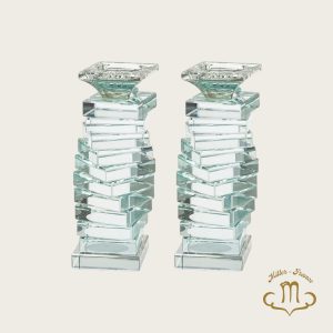 Bougeoirs en cristal 19.5 cm