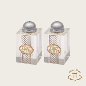 Salière et poivrière en cristal