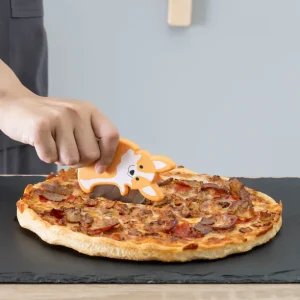 Roulette à pizza corgi
