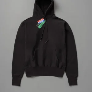 SWEATSHIRT EPAIS - NOIR - Cross-Knit® heavyweight 12 OZ  - CAMBER USA