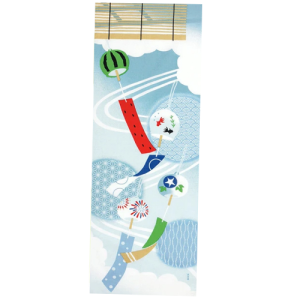 Tenugui cloches à vent en verre