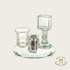 Ensemble de Havdala en cristal