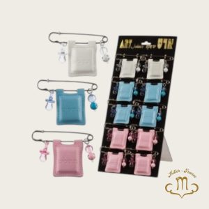 Clip pour bébé Tehillim à support complet avec reliure en similicuir – Couleurs assorties