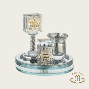 Ensemble Havdala en cristal 20 cm