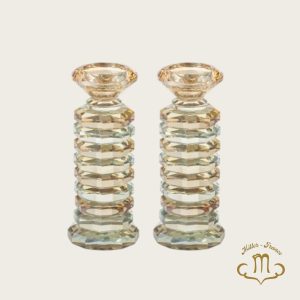 Bougeoirs élégants en cristal 18 cm