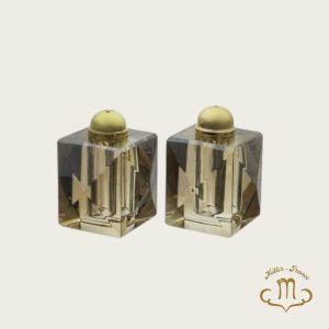 Salière et poivrière en cristal 7 cm