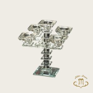 Bougeoirs en cristal à 5 ​​branches 20 cm