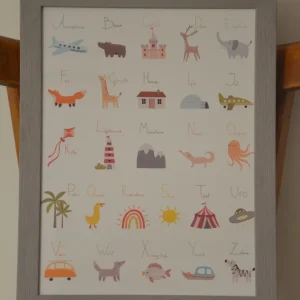 Abécédaire en anglais, couleurs vives!