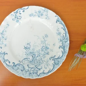 Assiette des faïenceries de Sarreguemines, collection Fleury